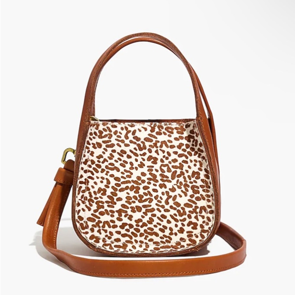 NWOT Madewell The Micro Sydney Crossbody Bag in Animal Spotted Calf Hair